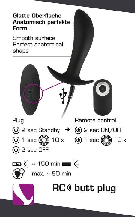 Actual product image Orion Analplug Pro Anal mit 10 Vibrationsmodi