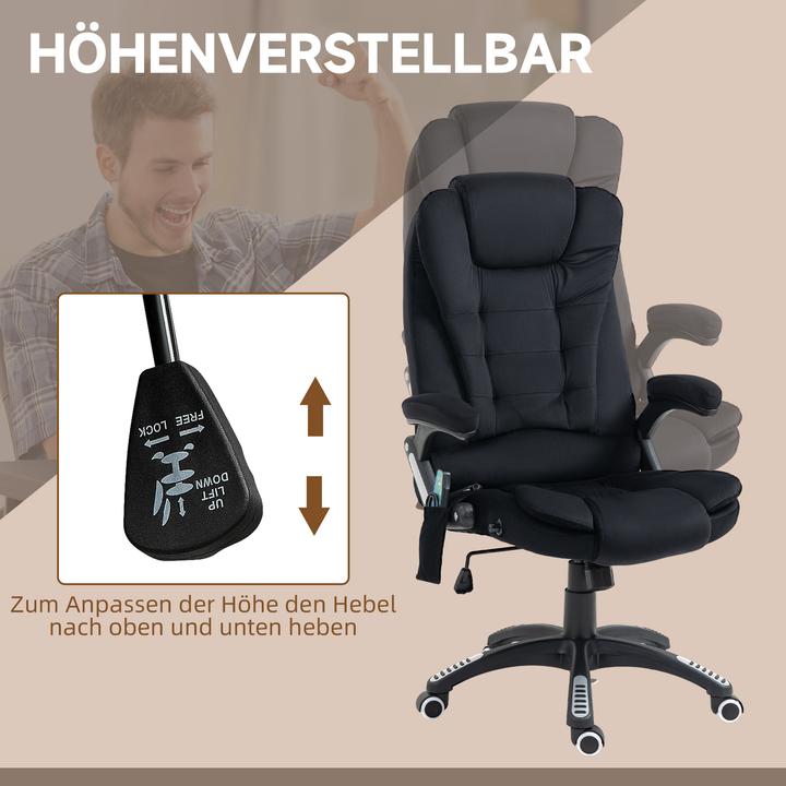 Produktbild Vinsetto Massage-Bürostuhl (46 - 56 cm)