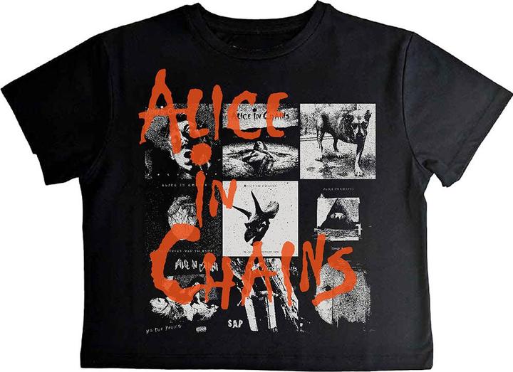 Actual product image Alice In Chains Albums Montage Crop Top (Girlie) (S)