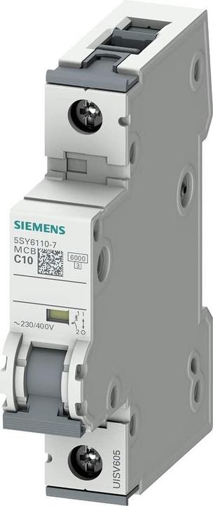 Produktbild Siemens Sicherungsautomat 5SY6 10A Typ C 6kA