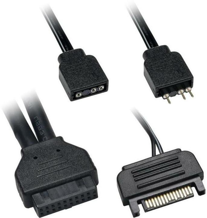 Actual product image Lian-Li LAN216-1W, I/O-Panel mit ARGB Controller für LANCOOL 216