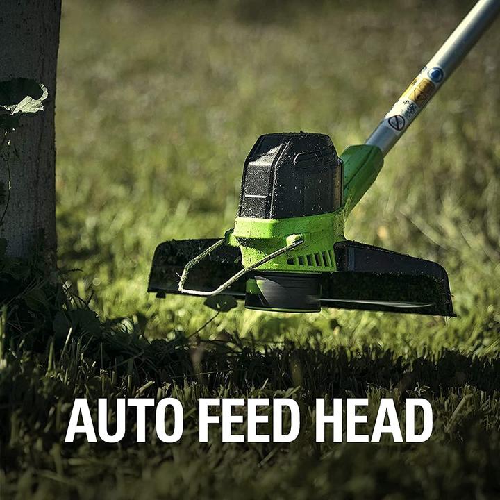 Immagine prodotto Greenworks Tosaerba da 40V con batteria da 2Ah e caricabatterie (G40LTK2). (Lama per taglio metalli)