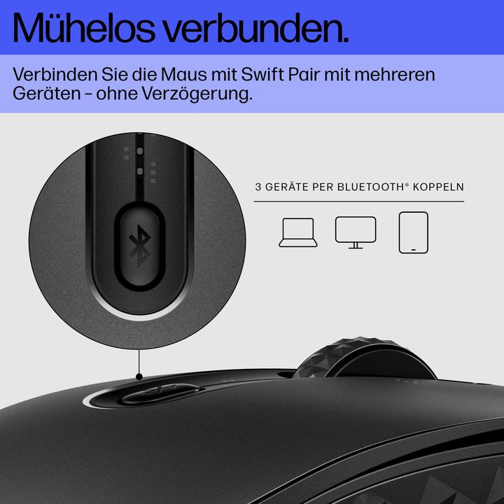 Actual product image HP 690 Rechargeable Wireless Mouse (P) (Wireless)