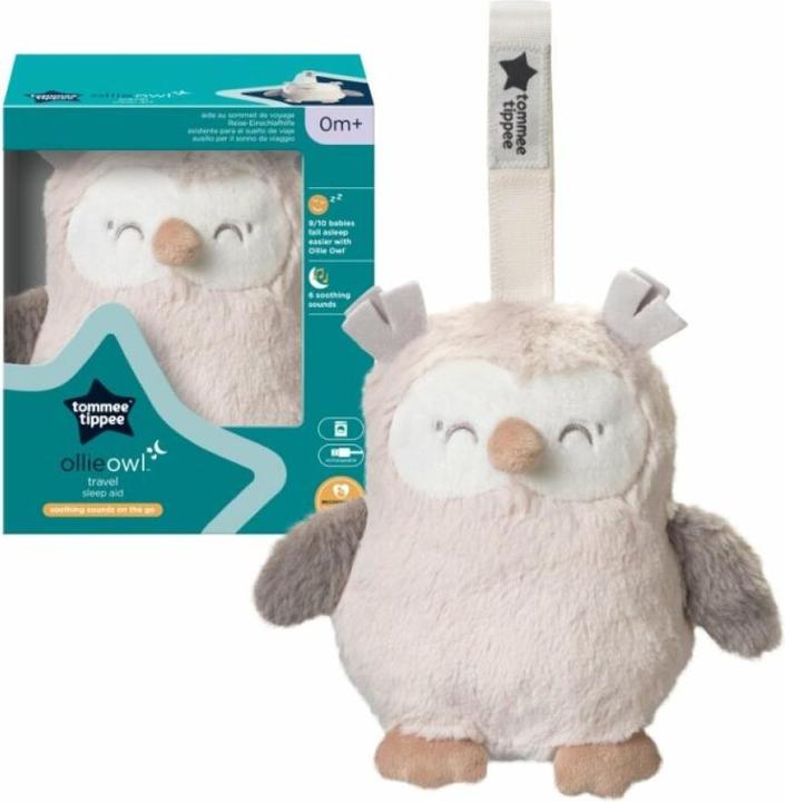 Image du produit Tommee Tippee Mini somnifère de voyage avec bruit blanc, CrySensor, rechargeable par USB et lavable en machine