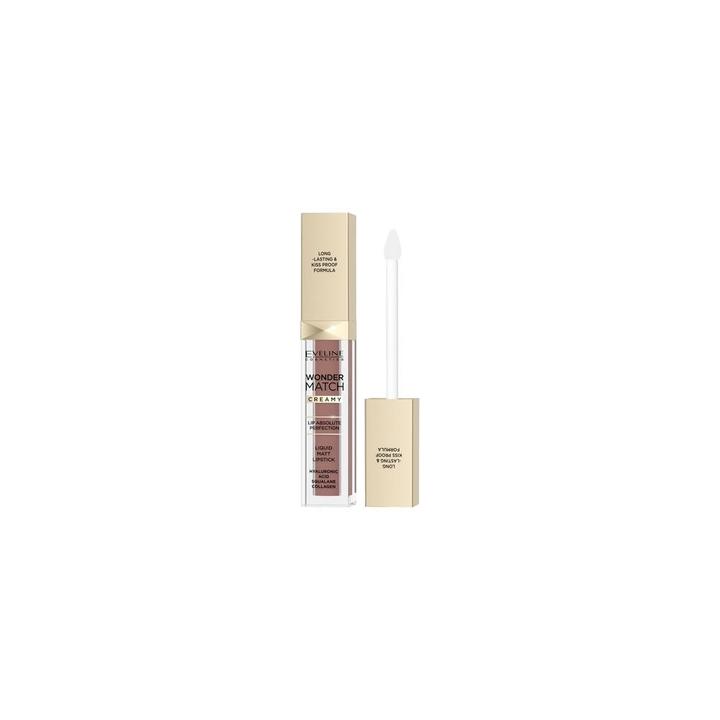 Actual product image Eveline Wonder Match Creamy Liquid Matte Lipstick In Shade 09a, 6.8ml (09A)
