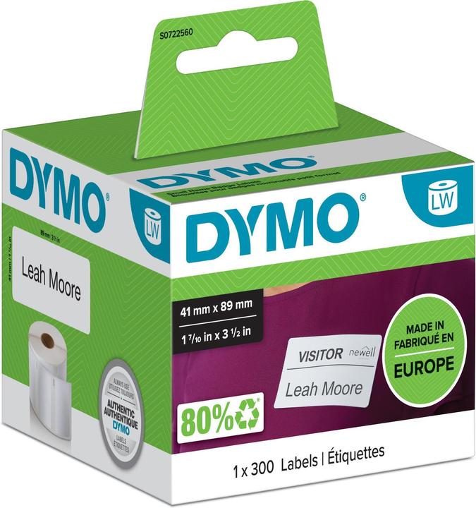 Dymo S0722560 Blanco naamplaatjes (4.10 cm)