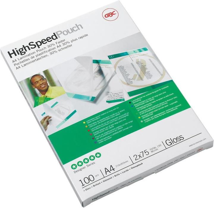 Produktbild GBC Laminierfolien in Premiumqualität (A4, 100 Stk., 80 µm)