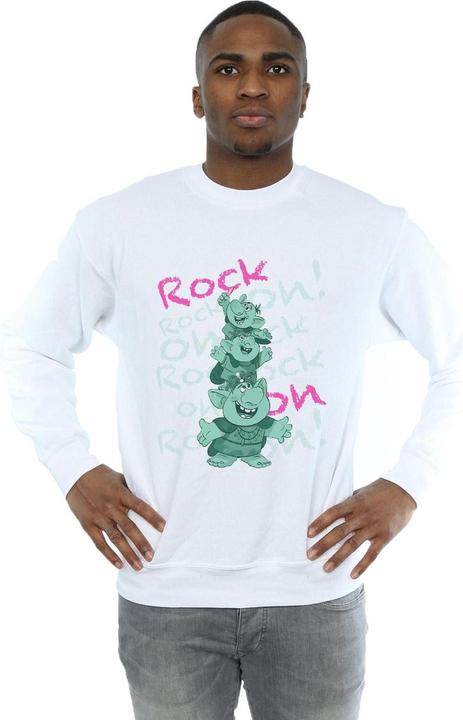Actual product image Disney Mens Frozen Trolls Rock On Sweatshirt (4XL)