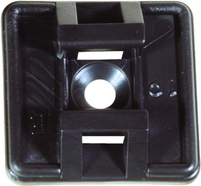 Image du produit Tecline Base de fixation pour colliers de serrage jusqu'à 4,8 mm de large, noir, paquet de 100 Base (Boucles de fixation, 8 mm, 100 pcs)