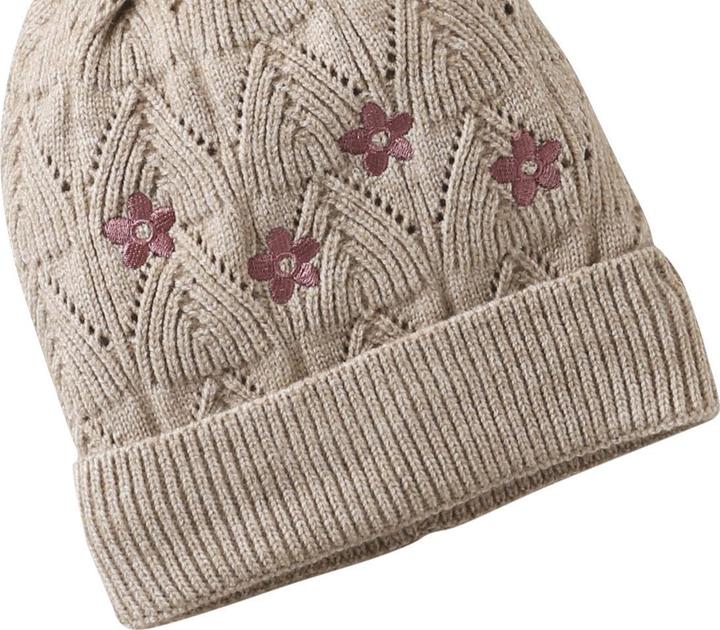 Actual product image Vertbaudet Mädchen Set: Mütze, Snood & Fäustlinge mit Lochmuster und Stickereien (104, 116)