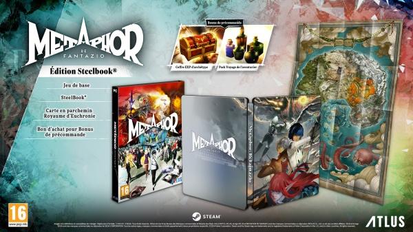 Actual product image Atlus Metaphor: ReFantazio Steelbook Edition (Windows, FR)
