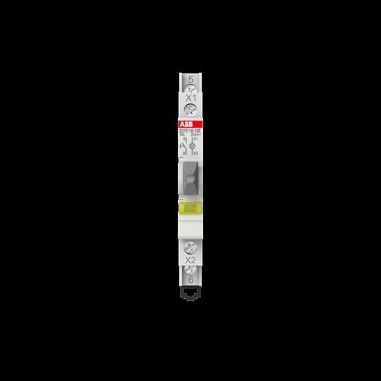 Actual product image ABB Pushbutton yellow 16A 1normally open contact