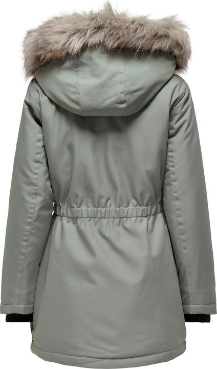 Produktbild Only Kapuze mit abnehmbarem Kunstfell-Rand Gerippte Ärmelbündchen Parka Langer Parka (XS)