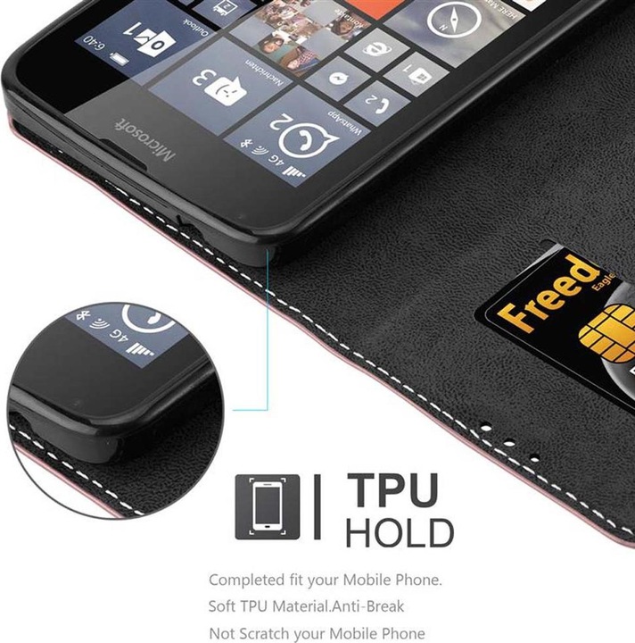 Actual product image Cadorabo Book X Wallet Cover (Microsoft Lumia 640)