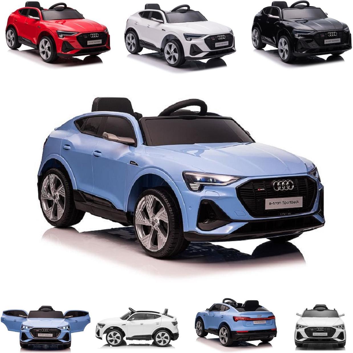 Es-toys Kinderfahrzeug - Elektro Auto "Audi E-Tron" - lizenziert - 12V7AH Akku und 4 Motoren- 2,4Ghz + MP3 (12 V)
