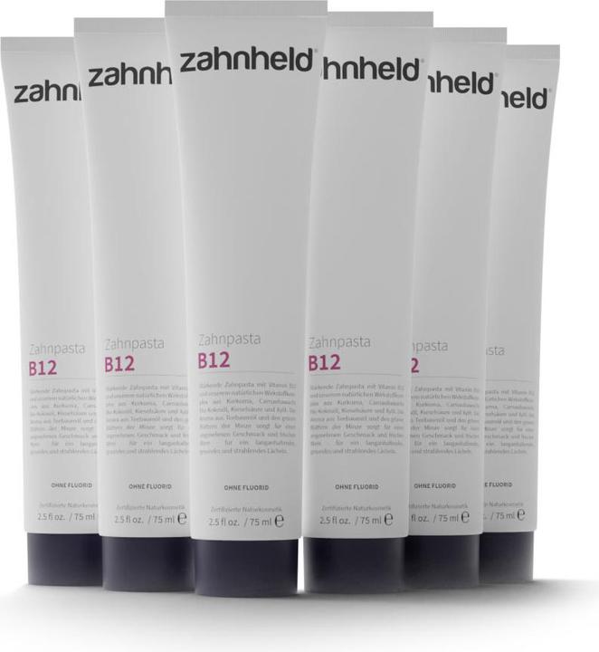 Produktbild Zahnheld Zahnpasta B12 (6x 75ml) (450 ml)
