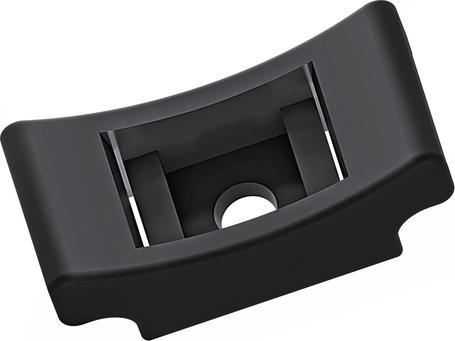 Produktbild HellermannTyton LKCSF1-PA66-BK(100) Bef.- sockel 40x19mm schwarz 151-27202 (Befestigungsschlaufen, 40 mm, 1 Stk.)