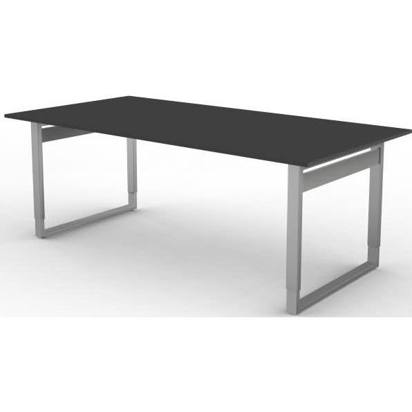Kerkmann, Schreibtisch, Konferenztisch Form 5 B 2.000 mm anthrazit x T 1.000 H 680 - 820 mm
