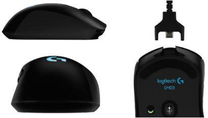 Image du produit Logitech G G403 Prodigy (Sans fil, Filaire)
