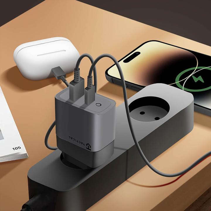 Actual product image Tactical Microgrid Power Supply Charger GaN 45W - Grey (45 W)