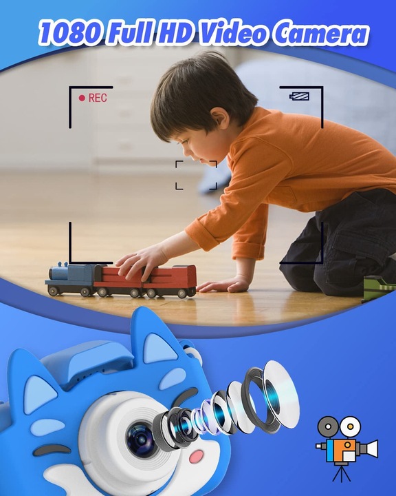 Actual product image Slothcloud Kids Selfie Camera (Blue)