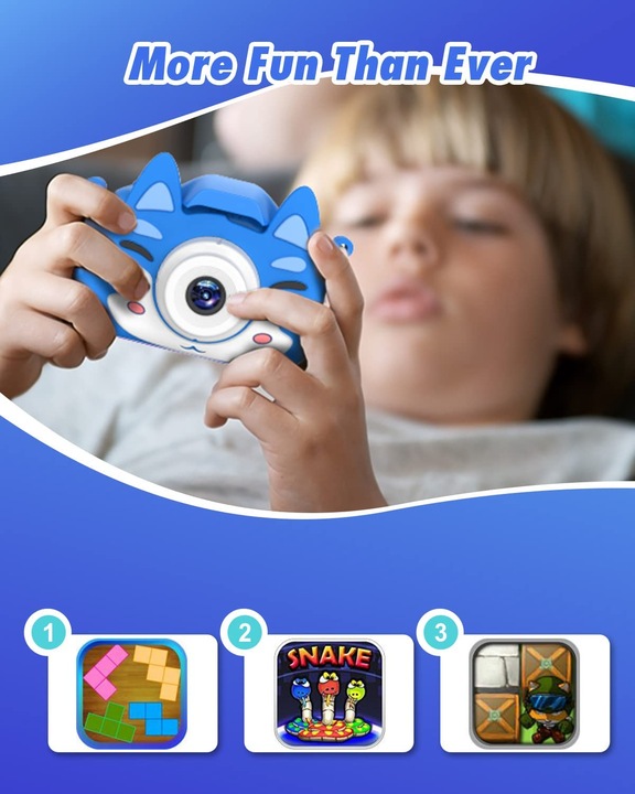 Actual product image Slothcloud Kids Selfie Camera (Blue)