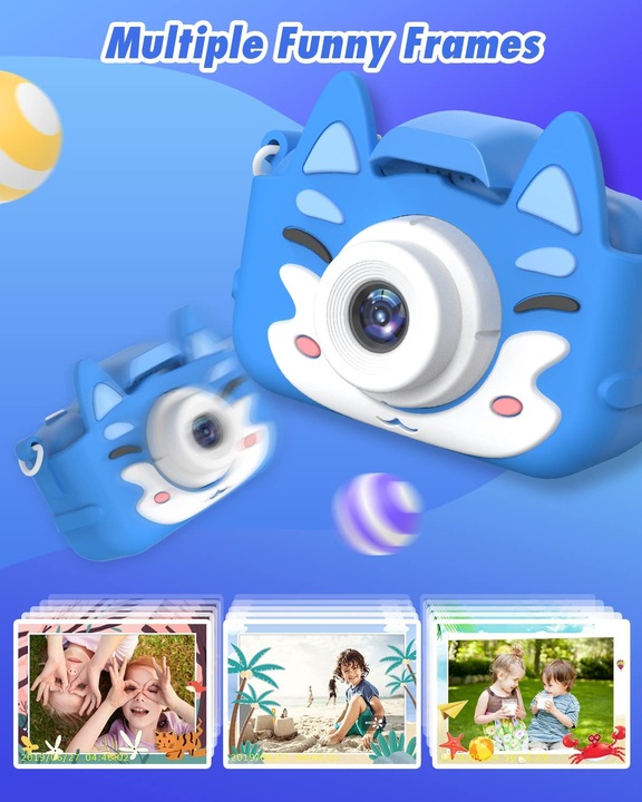 Actual product image Slothcloud Kids Selfie Camera (Blue)