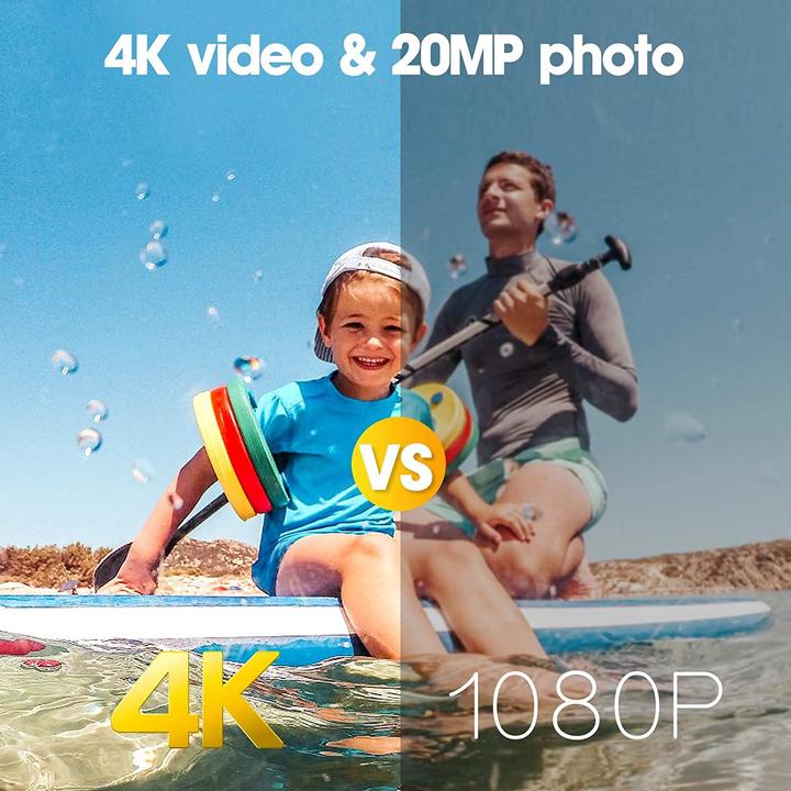 Actual product image HaHoco X85 4K Action Cam