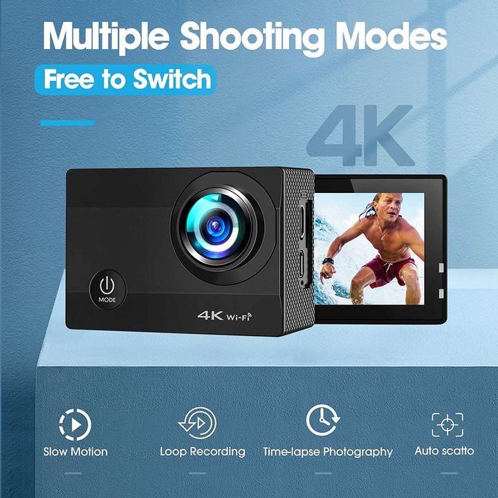Actual product image HaHoco X85 4K Action Cam