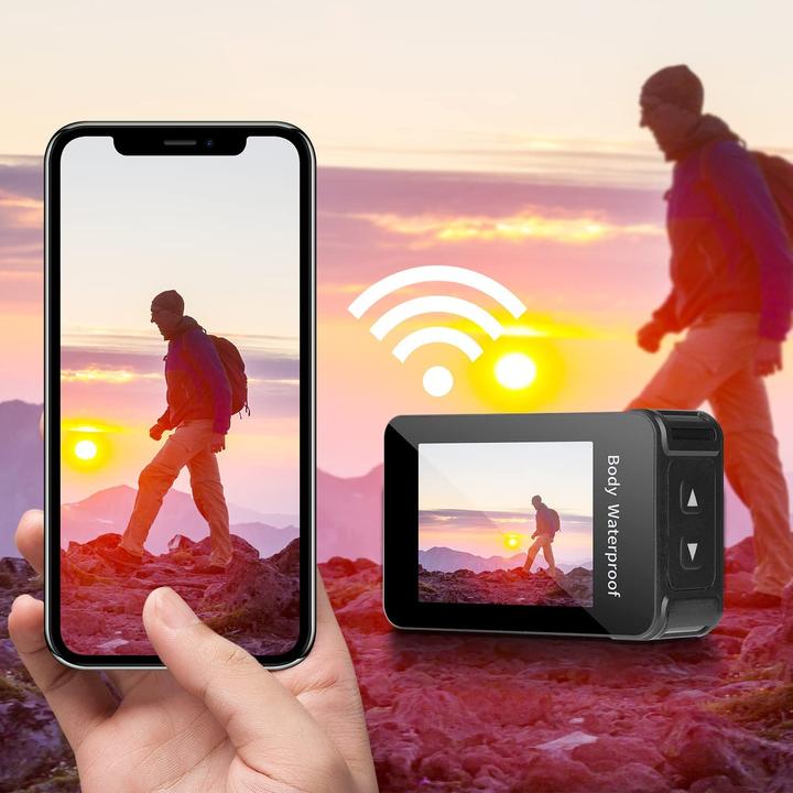 Actual product image Jadfezy Action Cam Sport IP68