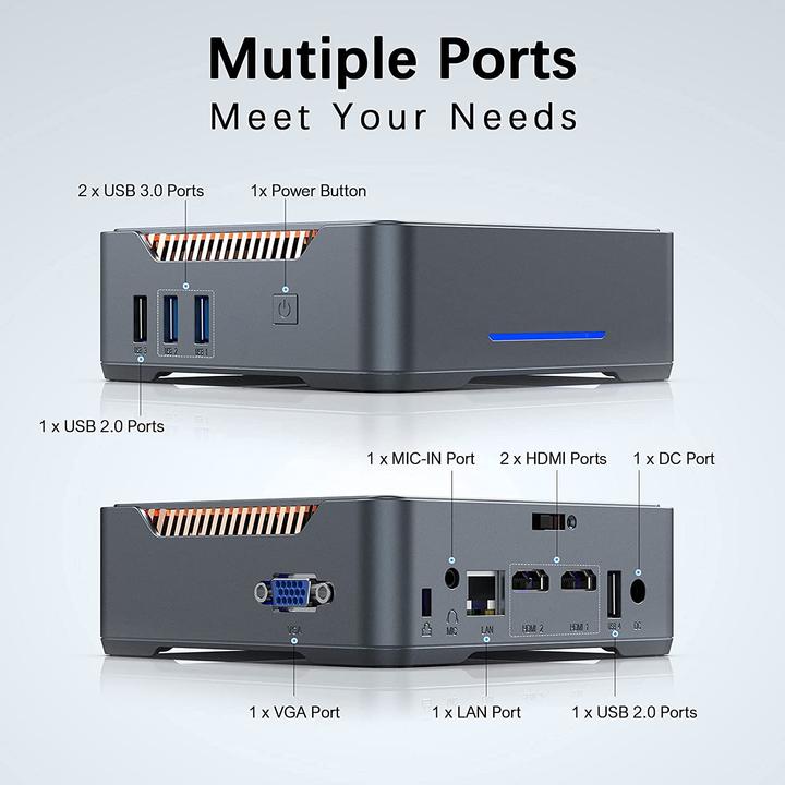 Actual product image Snunmu Mini PC GK3 (Celeron J4125, 8+128GB)