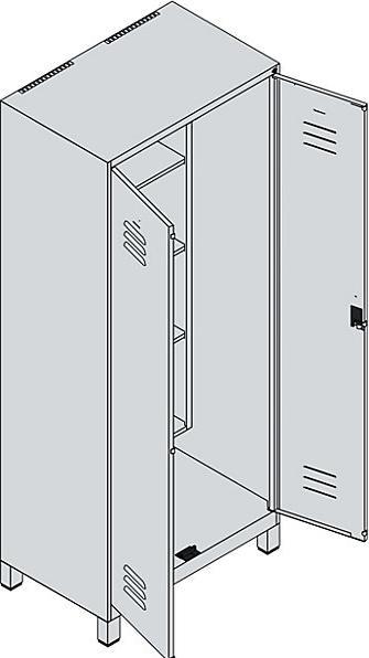 Actual product image C+P Classic PLUS cleaning locker (80 cm, 195 cm)