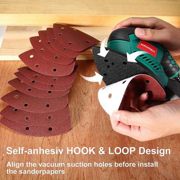 Actual product image Hychika Orbital sander 200W incl. 12 sanding sheets (Sander)