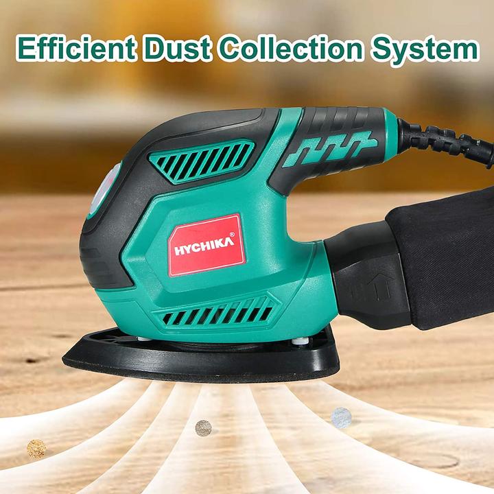 Actual product image Hychika Orbital sander 200W incl. 12 sanding sheets (Sander)
