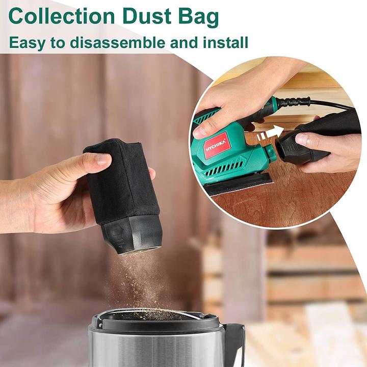 Actual product image Hychika Orbital sander 200W incl. 12 sanding sheets (Sander)