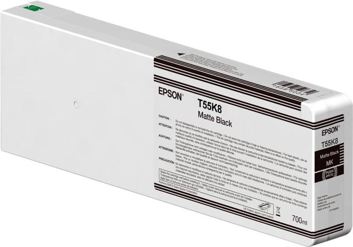Actual product image Epson Singlepack Matte Black T55K800 UltraChrome HDX/HD (FC)