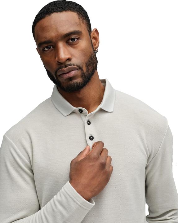 Actual product image Mover Plastic Free Sportswear Long Sleeve Merino Polo (M)