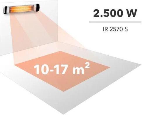 Productafbeelding Trotec Kwarts infraroodverwarming IR 2570 S, Naam: IR 2570 S verwarming, Afmetingen (mm): 90 x 900