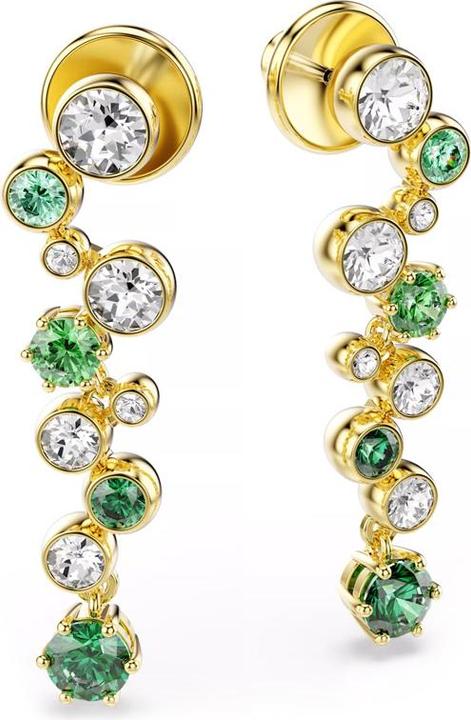 Produktbild Swarovski Constella Drop Ohrhänger Verschiedene Schliffe Grün Goldlegierungsschicht (Swarovski Metall)