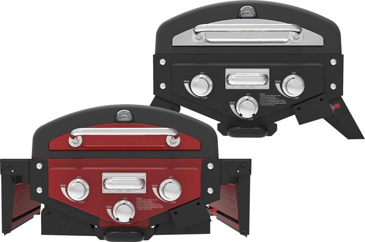 Produktbild Westfalia Tischgasgrill-Smoker DALLAS rot