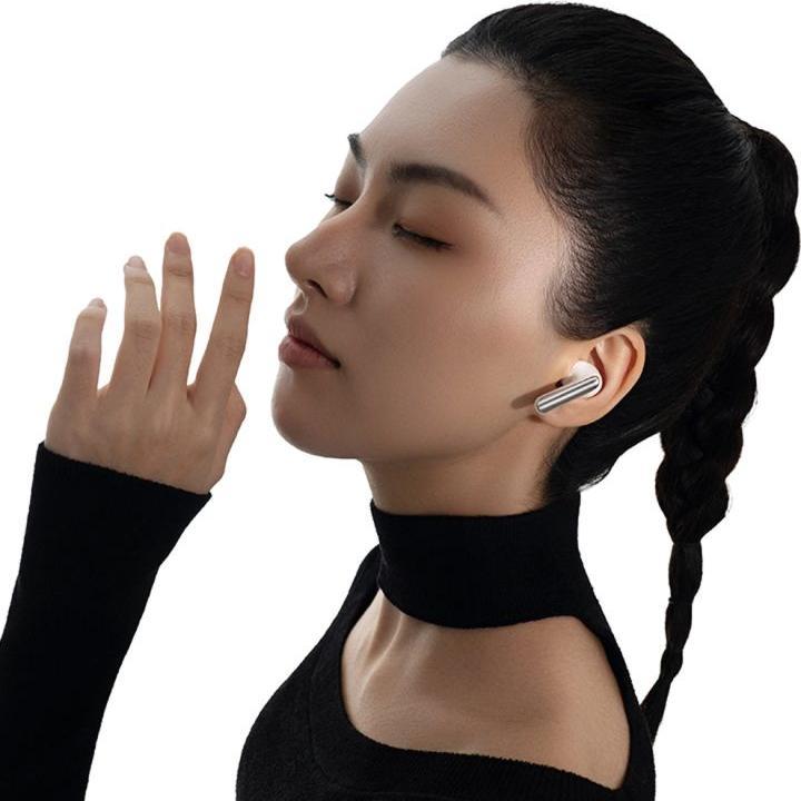 Produktbild QCY Melobuds N60 In-Ear-Kopfhörer mit LDAC und ANC-Geräuschunterdrückung – Weiss (ANC, 9 h, Kabellos)