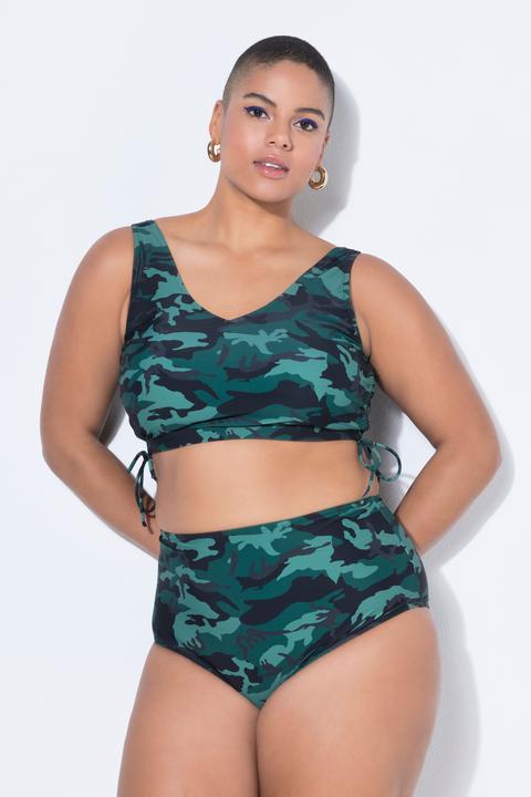 Produktbild Studio Untold Bikini-Top, Camouflage, Raffbänder, Softcups (42)