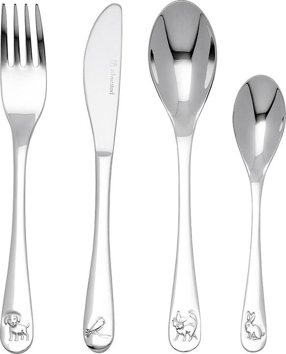 Image du produit Zilverstad Couverts pour enfants Animaux 4pcs.