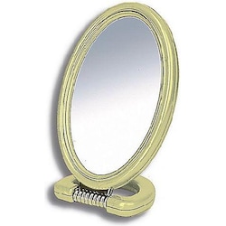 Donegal, Kosmetikspiegel, Cosmetic mirror double sided nut 11x15cm (9505) (11 x 15 cm)