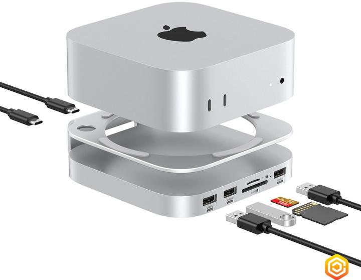 Immagine prodotto Casecentive Stazione di Docking Hub 7 in 1 in Alluminio (USB-C, 7 porte)