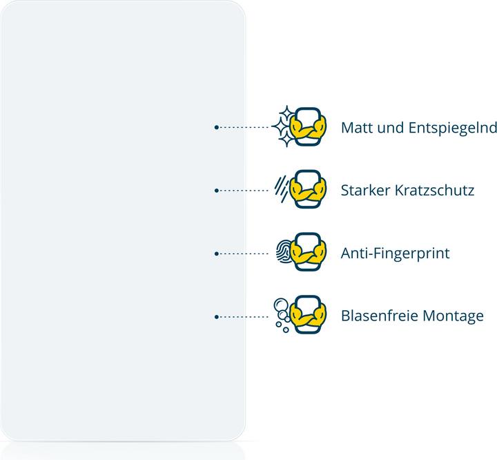 Produktbild BROTECT Entspiegelungs-Schutzfolie Displayschutz Matt (2 Stück, BQ Aquaris X Pro)