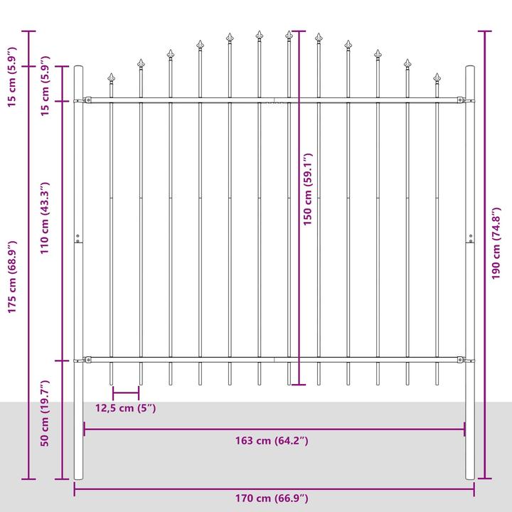 Produktbild vidaXL Gartenbarriere