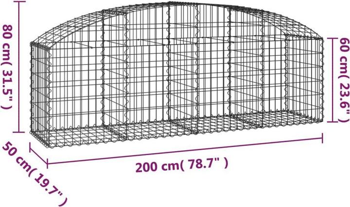 Actual product image vidaXL Gabionenkorb