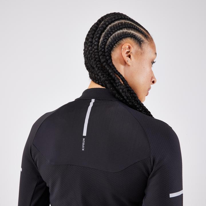 Produktbild Kiprun Laufshirt langarm Damen - Warm Light schwarz (44)