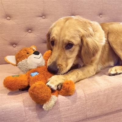 Image du produit KONG - Wild Knots Tiger Squeak Toy M/L (634.7376) (Jouet à mâcher pour chien)